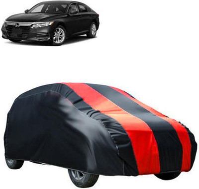 QualityBeast Car Cover For Honda City i-Dtec (Without Mirror Pockets)(Maroon, Black)