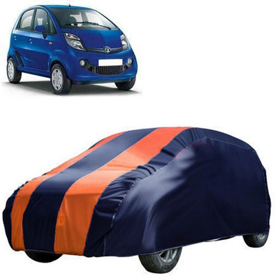 QualityBeast Car Cover For Tata Nano (Without Mirror Pockets)(Blue, Orange)