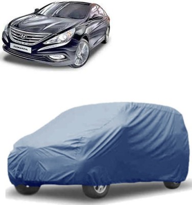 QualityBeast Car Cover For Hyundai Sonata Fluidic (Without Mirror Pockets)(Blue)