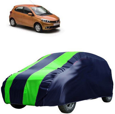 QualityBeast Car Cover For Tata Tiago (Without Mirror Pockets)(Blue, Green)