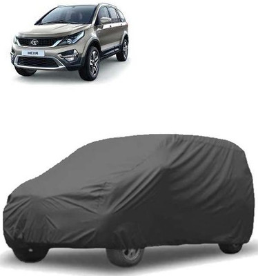 MotohunK Car Cover For Tata Hexa (Without Mirror Pockets)(Black)