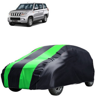 QualityBeast Car Cover For Mahindra TUV300 (Without Mirror Pockets)(Green, Black)
