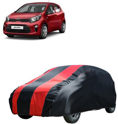MotohunK Car Cover For Kia Picanto (Without Mirror Pockets)(Red, Black)