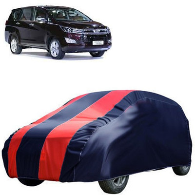 QualityBeast Car Cover For Toyota Innova Crysta (Without Mirror Pockets)(Blue, Red)