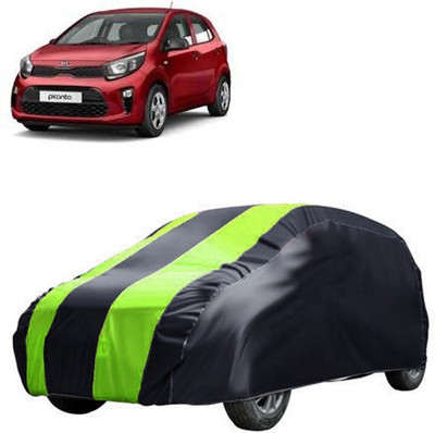 MotohunK Car Cover For Kia Picanto (Without Mirror Pockets)(Yellow, Black)