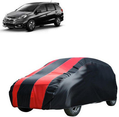 QualityBeast Car Cover For Honda Mobilio (Without Mirror Pockets)(Red, Black)