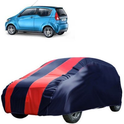 QualityBeast Car Cover For Mahindra e20 (Without Mirror Pockets)(Blue, Red)