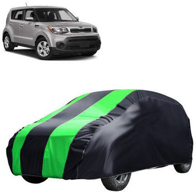 MotohunK Car Cover For Kia Soul (Without Mirror Pockets)(Green, Black)