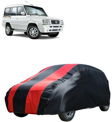 MotohunK Car Cover For Tata Sumo Gold (Without Mirror Pockets)(Red, Black)