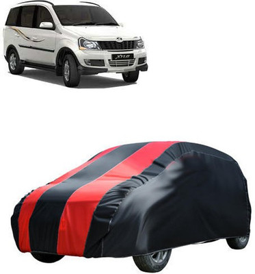 QualityBeast Car Cover For Mahindra Xylo (Without Mirror Pockets)(Red, Black)