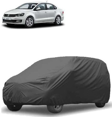 QualityBeast Car Cover For Volkswagen Vento (Without Mirror Pockets)(Black)