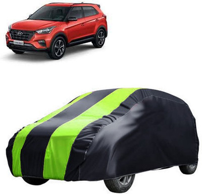 MotohunK Car Cover For Jeep Compass (Without Mirror Pockets)(Yellow, Black)