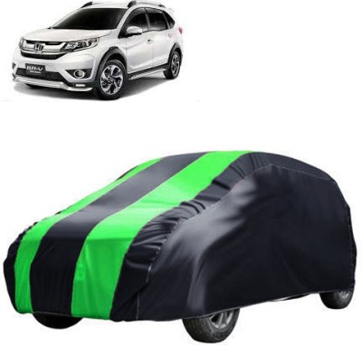 QualityBeast Car Cover For Honda BR-V (Without Mirror Pockets)(Green, Black)