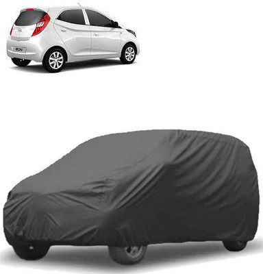 MotohunK Car Cover For Hyundai Eon (Without Mirror Pockets)(Black)