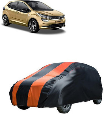 MotohunK Car Cover For Tata Altroz (Without Mirror Pockets)(Orange, Black)