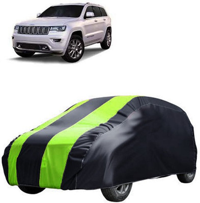 MotohunK Car Cover For Mahindra Jeep (Without Mirror Pockets)(Yellow, Black)