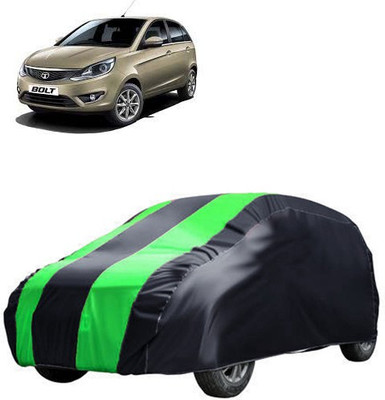 MotohunK Car Cover For Tata Bolt (Without Mirror Pockets)(Green, Black)