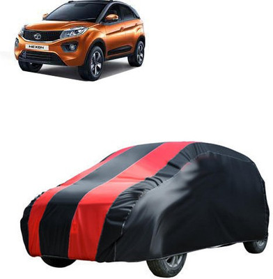 QualityBeast Car Cover For Tata Nexon (Without Mirror Pockets)(Red, Black)