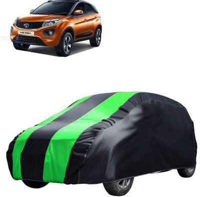 MotohunK Car Cover For Tata Nexon (Without Mirror Pockets)(Green, Black)