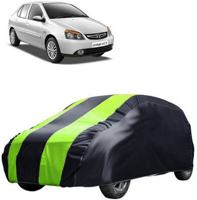 QualityBeast Car Cover For Tata Indigo eCS (Without Mirror Pockets)(Green, Black)