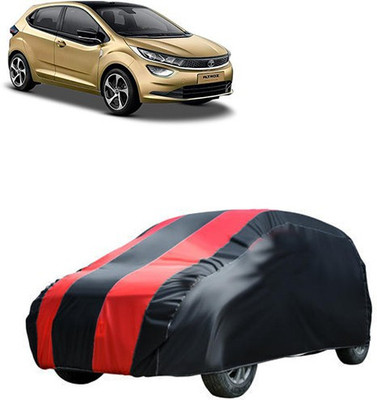 MotohunK Car Cover For Tata Altroz (Without Mirror Pockets)(Red, Black)