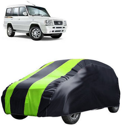 MotohunK Car Cover For Tata Sumo Gold (Without Mirror Pockets)(Green, Black)
