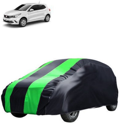 MotohunK Car Cover For Fiat Argo (Without Mirror Pockets)(Green, Black)