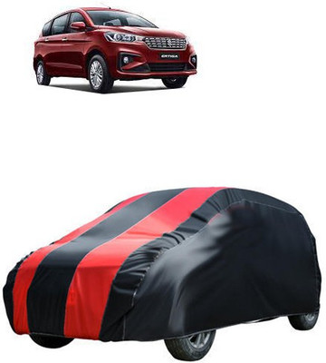 QualityBeast Car Cover For Maruti Suzuki Ertiga (Without Mirror Pockets)(Red, Black)