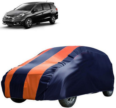 QualityBeast Car Cover For Honda Mobilio (Without Mirror Pockets)(Blue, Orange)