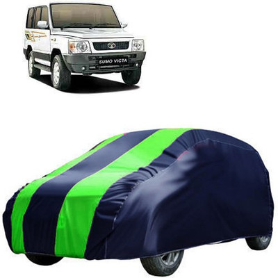 QualityBeast Car Cover For Tata Sumo Victa (Without Mirror Pockets)(Blue, Green)