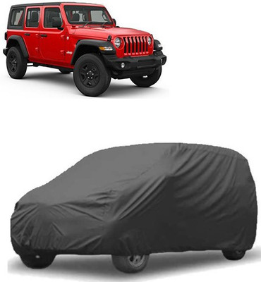 MotohunK Car Cover For Jeep Wrangler (Without Mirror Pockets)(Black)