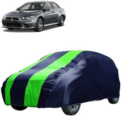 QualityBeast Car Cover For Mitsubishi Lancer (Without Mirror Pockets)(Blue, Green)