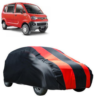 QualityBeast Car Cover For Mahindra Jeeto (Without Mirror Pockets)(Maroon, Black)
