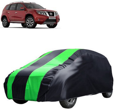 MotohunK Car Cover For Nissan Terrano (Without Mirror Pockets)(Green, Black)