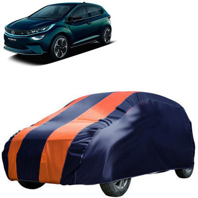 QualityBeast Car Cover For Tata Altroz EV (Without Mirror Pockets)(Blue, Orange)