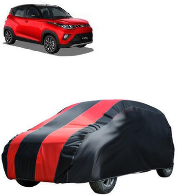 MotohunK Car Cover For Mahindra KUV100 (Without Mirror Pockets)(Red, Black)