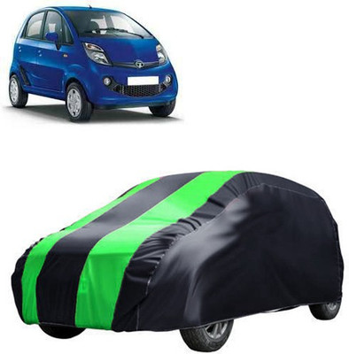 QualityBeast Car Cover For Tata Nano (Without Mirror Pockets)(Green, Black)