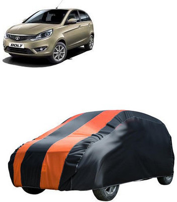 QualityBeast Car Cover For Tata Bolt (Without Mirror Pockets)(Orange, Black)