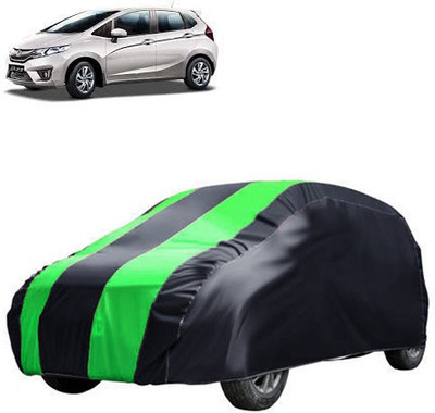 MotohunK Car Cover For Honda Jazz (Without Mirror Pockets)(Green, Black)