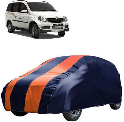 QualityBeast Car Cover For Mahindra Xylo (Without Mirror Pockets)(Blue, Orange)