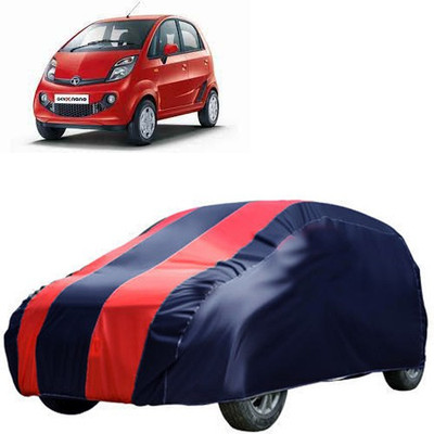 QualityBeast Car Cover For Tata Nano Genx (Without Mirror Pockets)(Blue, Red)