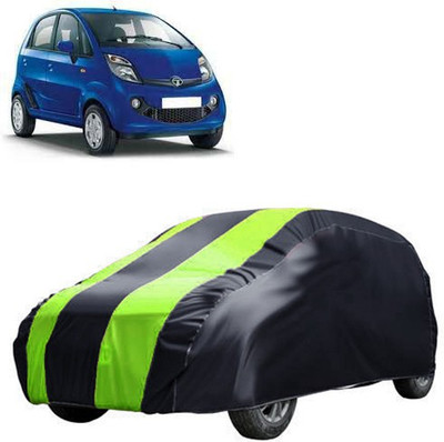QualityBeast Car Cover For Tata Nano (Without Mirror Pockets)(Green, Black)