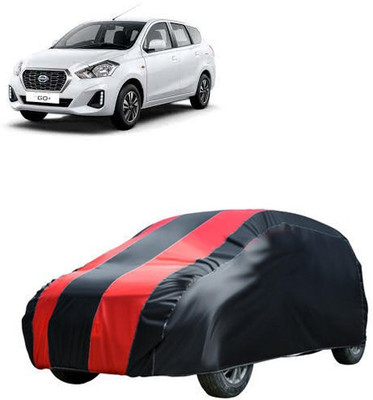 QualityBeast Car Cover For Datsun Go+ (Without Mirror Pockets)(Red, Black)