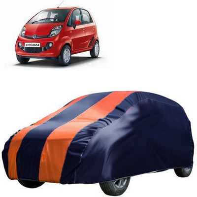 QualityBeast Car Cover For Tata Nano Genx (Without Mirror Pockets)(Blue, Orange)