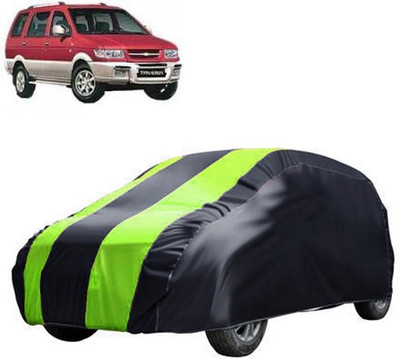 MotohunK Car Cover For Chevrolet Tavera (Without Mirror Pockets)(Yellow, Black)