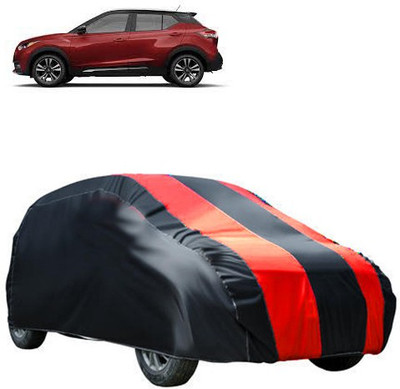 MotohunK Car Cover For Nissan Kicks (Without Mirror Pockets)(Maroon, Black)