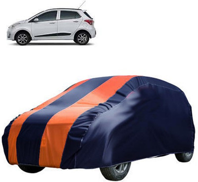 QualityBeast Car Cover For Hyundai Grand i10 (Without Mirror Pockets)(Blue, Orange)