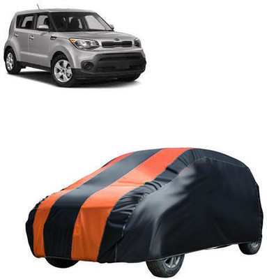 MotohunK Car Cover For Kia Soul (Without Mirror Pockets)(Orange, Black)