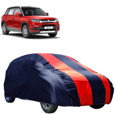 QualityBeast Car Cover For Maruti Suzuki Vitara Brezza (Without Mirror Pockets)(Blue, Maroon)
