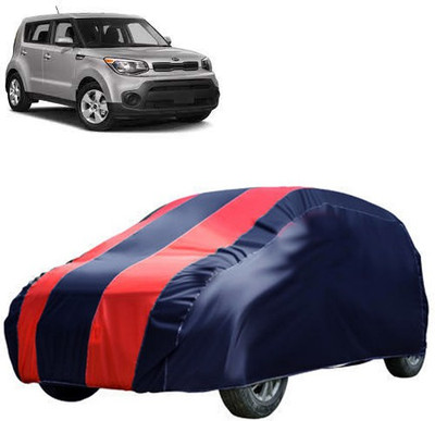 QualityBeast Car Cover For Kia Soul (Without Mirror Pockets)(Blue, Red)